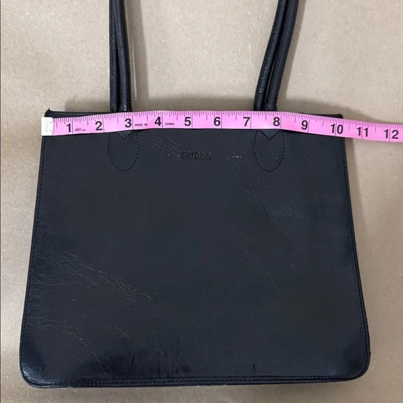 Furla Black Tote Bag made in Italy - Picture 5 of 10